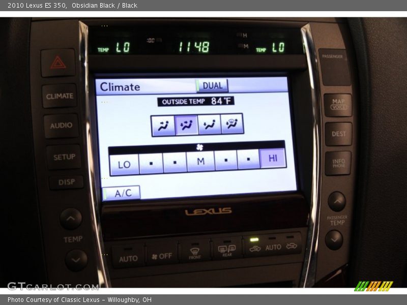 Obsidian Black / Black 2010 Lexus ES 350