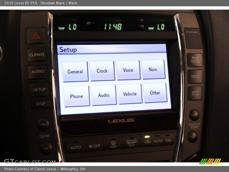 Obsidian Black / Black 2010 Lexus ES 350
