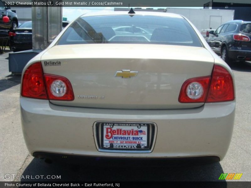 Gold Mist Metallic / Cocoa/Cashmere 2012 Chevrolet Malibu LT