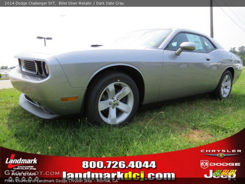 Billet Silver Metallic / Dark Slate Gray 2014 Dodge Challenger SXT