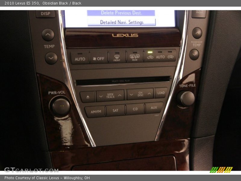 Obsidian Black / Black 2010 Lexus ES 350