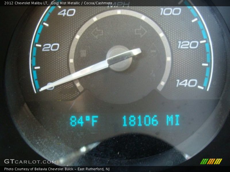 Gold Mist Metallic / Cocoa/Cashmere 2012 Chevrolet Malibu LT