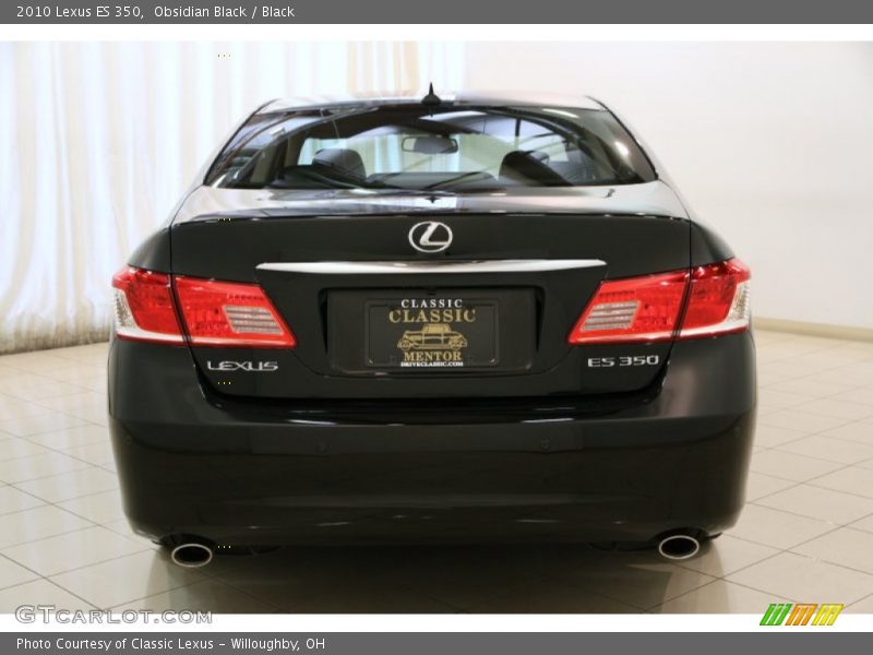 Obsidian Black / Black 2010 Lexus ES 350