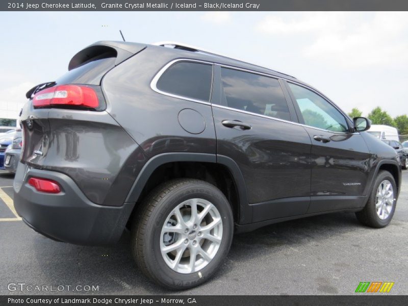 Granite Crystal Metallic / Iceland - Black/Iceland Gray 2014 Jeep Cherokee Latitude