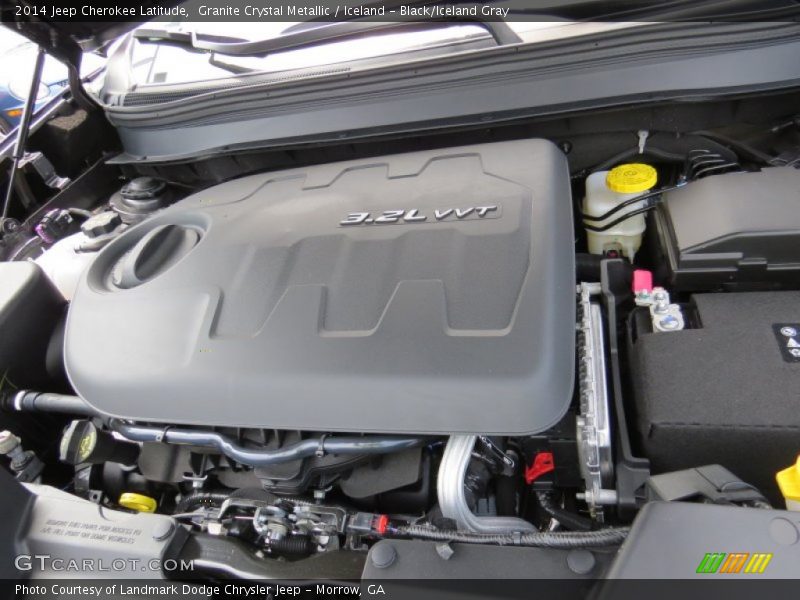 Granite Crystal Metallic / Iceland - Black/Iceland Gray 2014 Jeep Cherokee Latitude