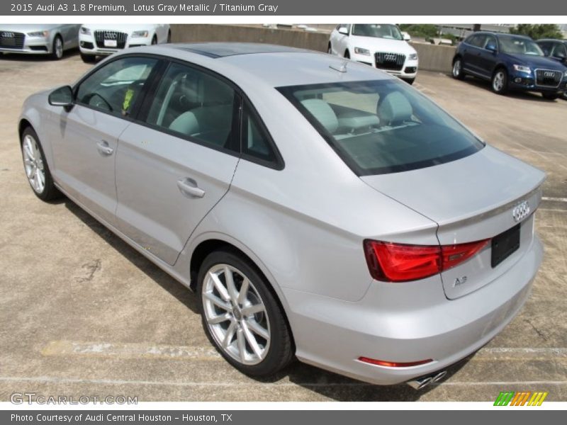 Lotus Gray Metallic / Titanium Gray 2015 Audi A3 1.8 Premium