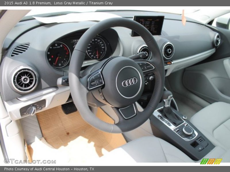 Lotus Gray Metallic / Titanium Gray 2015 Audi A3 1.8 Premium