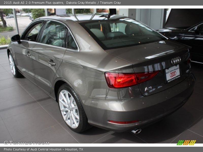 Dakota Gray Metallic / Titanium Gray 2015 Audi A3 2.0 Premium Plus quattro