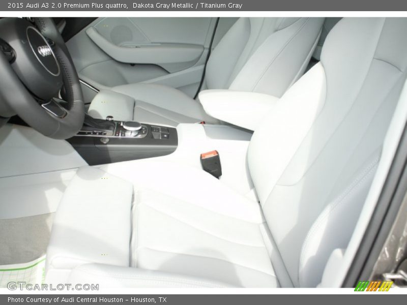 Dakota Gray Metallic / Titanium Gray 2015 Audi A3 2.0 Premium Plus quattro