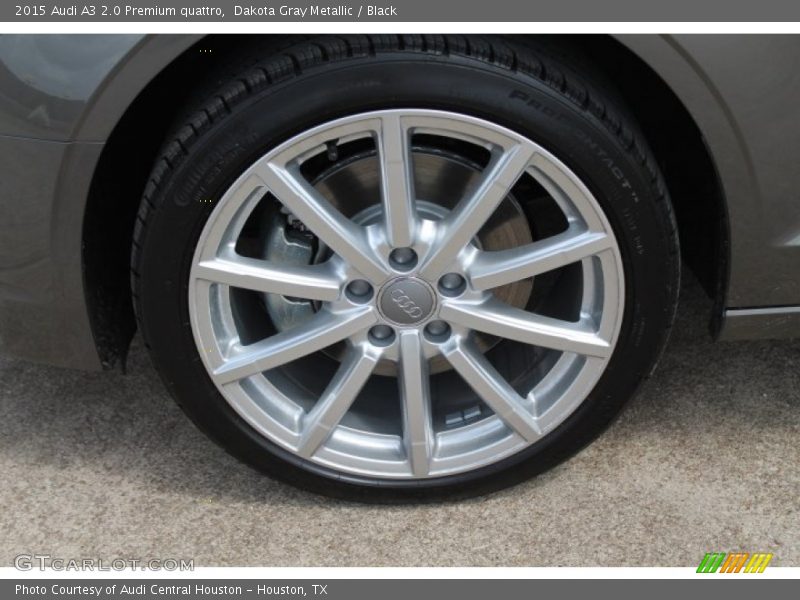 Dakota Gray Metallic / Black 2015 Audi A3 2.0 Premium quattro