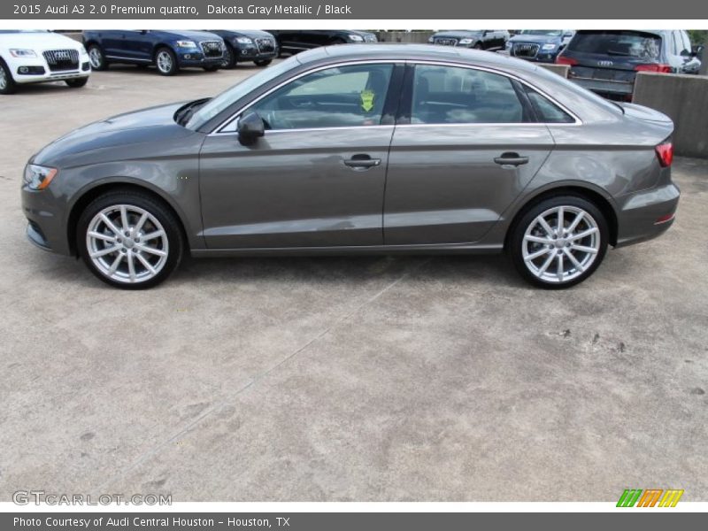 Dakota Gray Metallic / Black 2015 Audi A3 2.0 Premium quattro