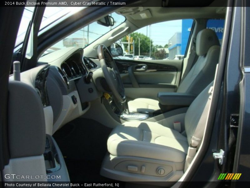 Cyber Gray Metallic / Titanium 2014 Buick Enclave Premium AWD