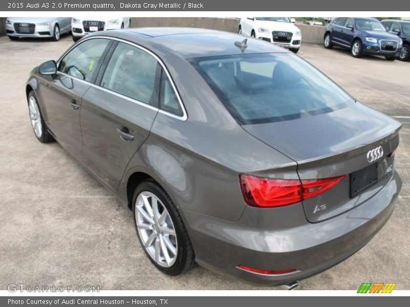 Dakota Gray Metallic / Black 2015 Audi A3 2.0 Premium quattro