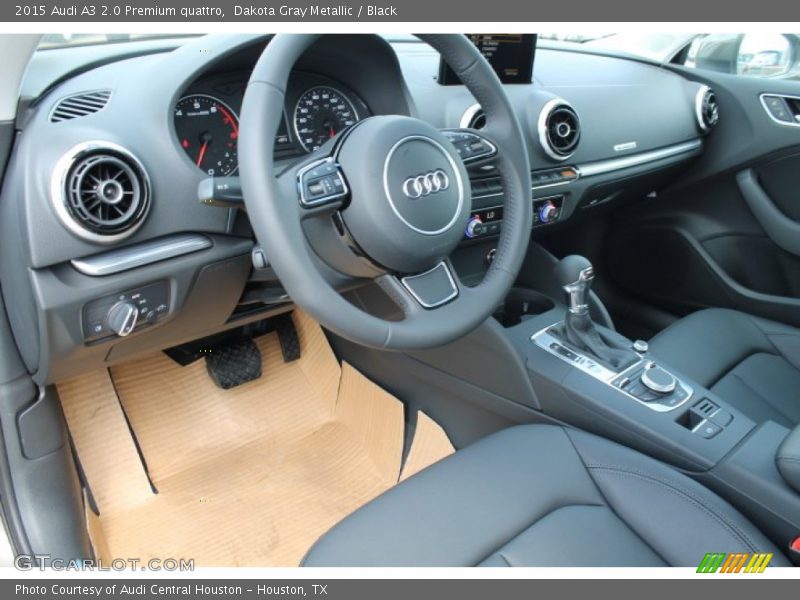 Dakota Gray Metallic / Black 2015 Audi A3 2.0 Premium quattro
