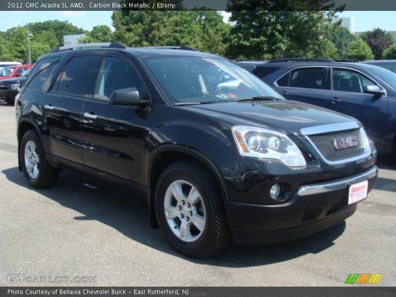 Carbon Black Metallic / Ebony 2012 GMC Acadia SL AWD