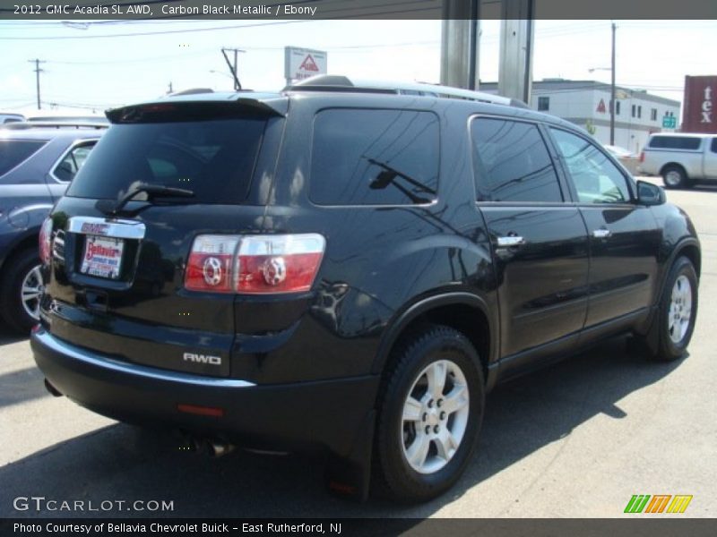 Carbon Black Metallic / Ebony 2012 GMC Acadia SL AWD