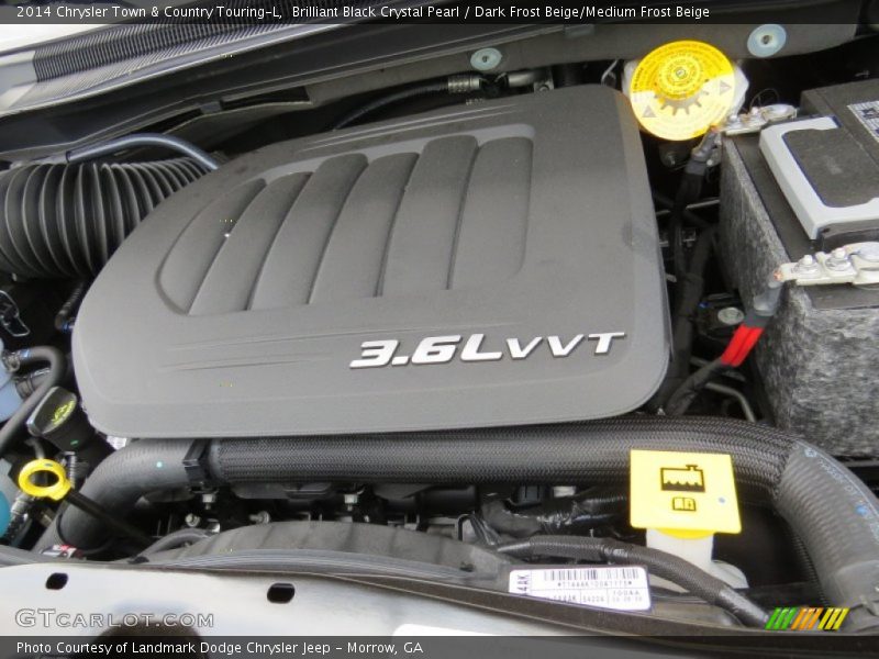 Brilliant Black Crystal Pearl / Dark Frost Beige/Medium Frost Beige 2014 Chrysler Town & Country Touring-L