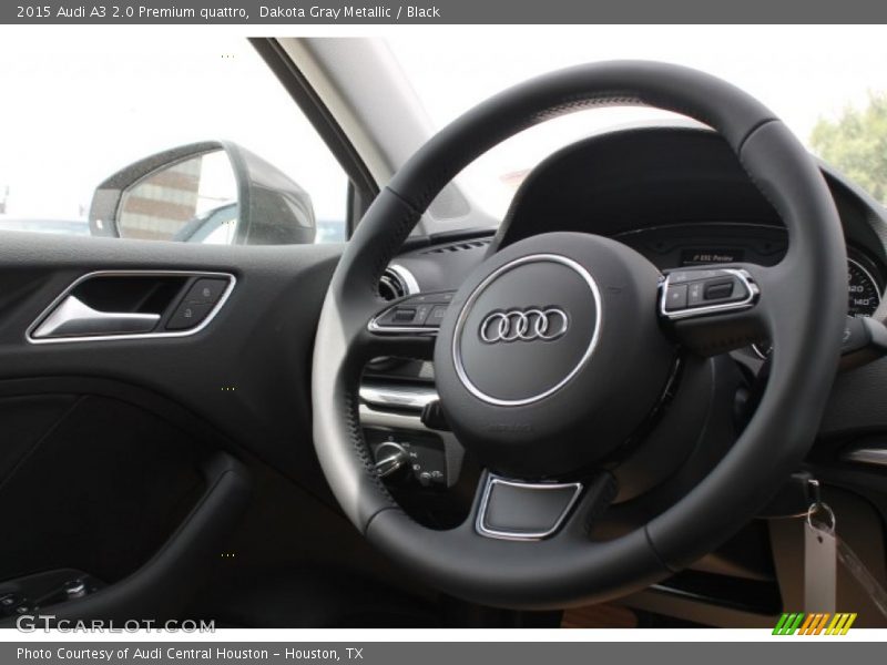 Dakota Gray Metallic / Black 2015 Audi A3 2.0 Premium quattro