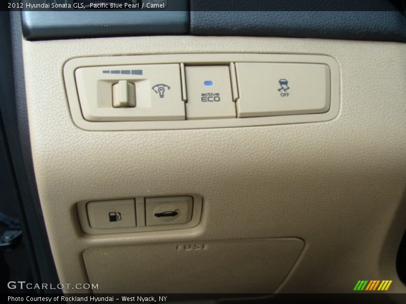 Pacific Blue Pearl / Camel 2012 Hyundai Sonata GLS