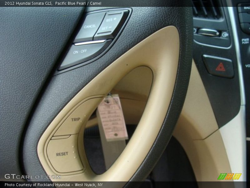 Pacific Blue Pearl / Camel 2012 Hyundai Sonata GLS