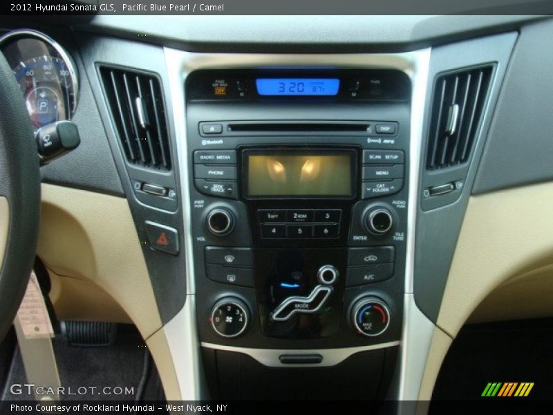 Pacific Blue Pearl / Camel 2012 Hyundai Sonata GLS