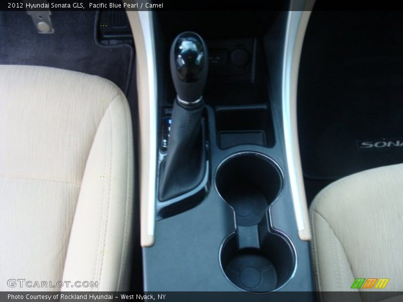 Pacific Blue Pearl / Camel 2012 Hyundai Sonata GLS