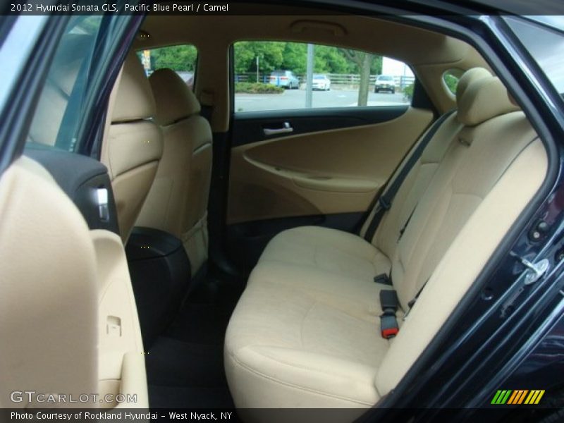 Pacific Blue Pearl / Camel 2012 Hyundai Sonata GLS