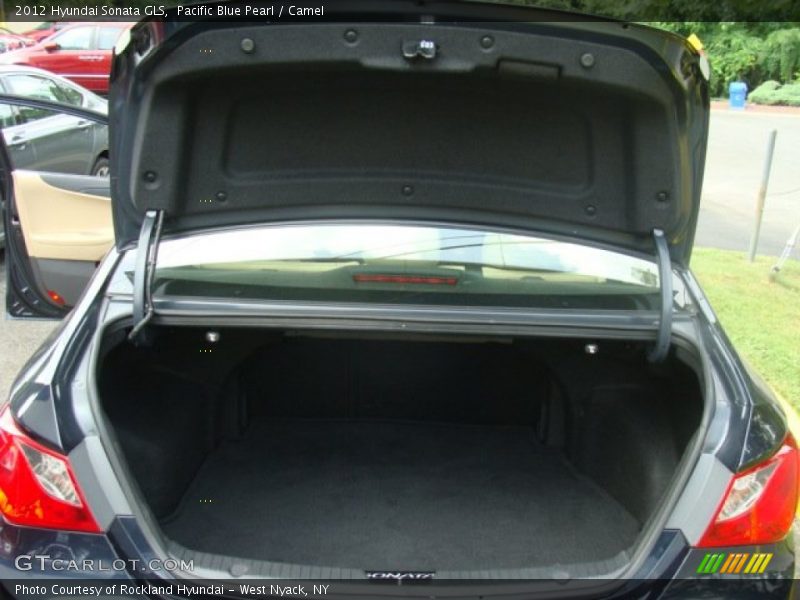 Pacific Blue Pearl / Camel 2012 Hyundai Sonata GLS