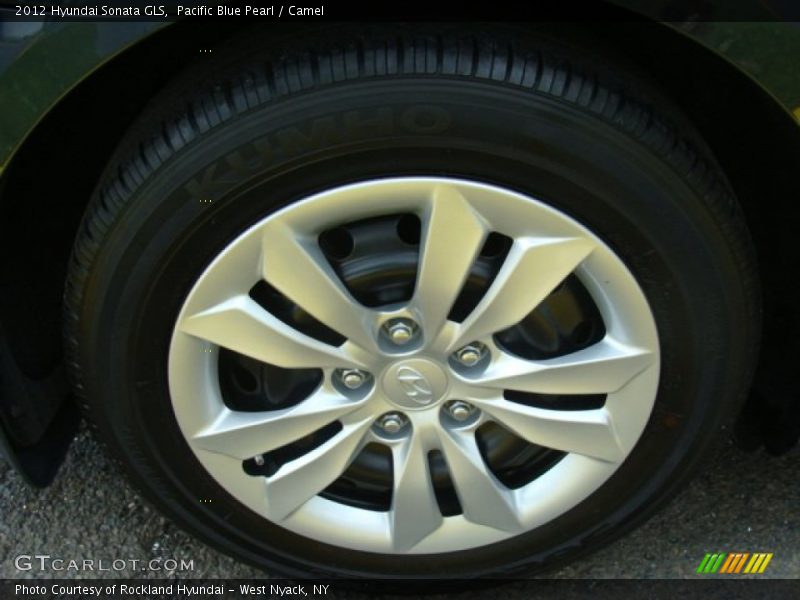 Pacific Blue Pearl / Camel 2012 Hyundai Sonata GLS