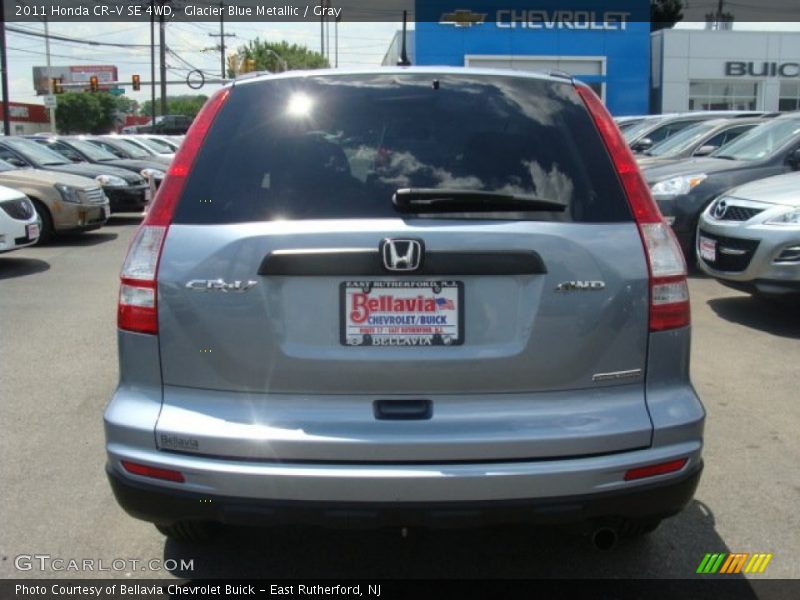 Glacier Blue Metallic / Gray 2011 Honda CR-V SE 4WD