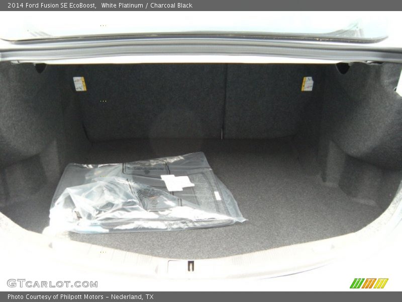 White Platinum / Charcoal Black 2014 Ford Fusion SE EcoBoost