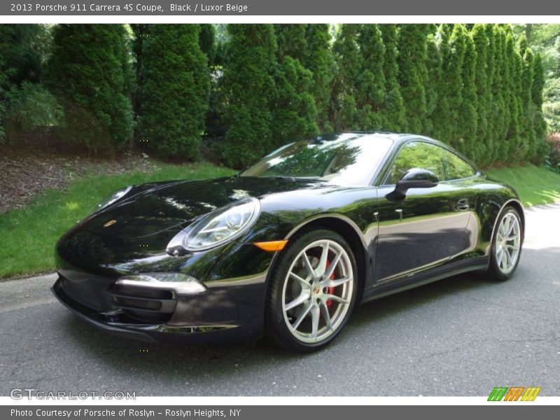 Black / Luxor Beige 2013 Porsche 911 Carrera 4S Coupe