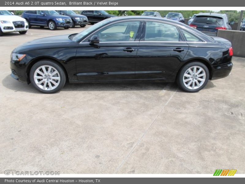 Brilliant Black / Velvet Beige 2014 Audi A6 2.0T quattro Sedan