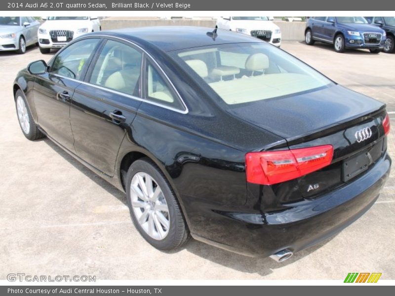 Brilliant Black / Velvet Beige 2014 Audi A6 2.0T quattro Sedan