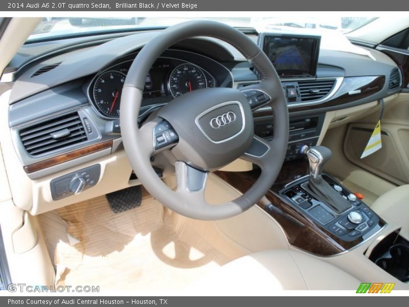 Brilliant Black / Velvet Beige 2014 Audi A6 2.0T quattro Sedan
