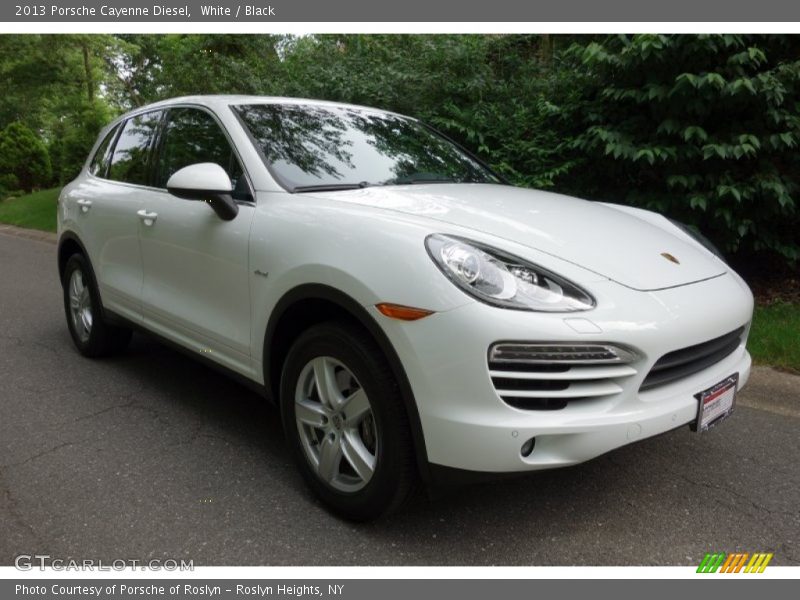 White / Black 2013 Porsche Cayenne Diesel