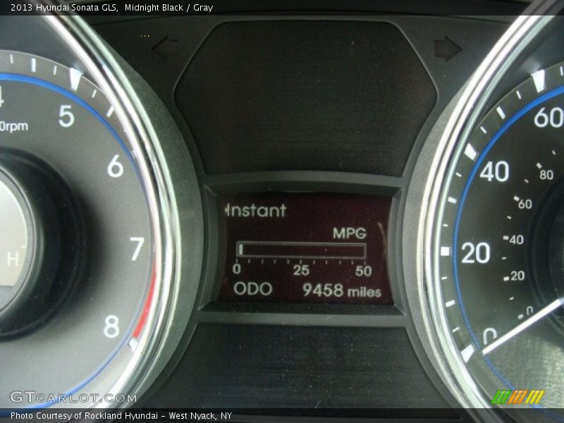 Midnight Black / Gray 2013 Hyundai Sonata GLS