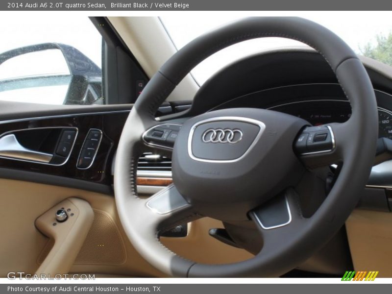 Brilliant Black / Velvet Beige 2014 Audi A6 2.0T quattro Sedan