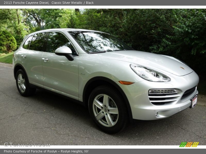 Classic Silver Metallic / Black 2013 Porsche Cayenne Diesel