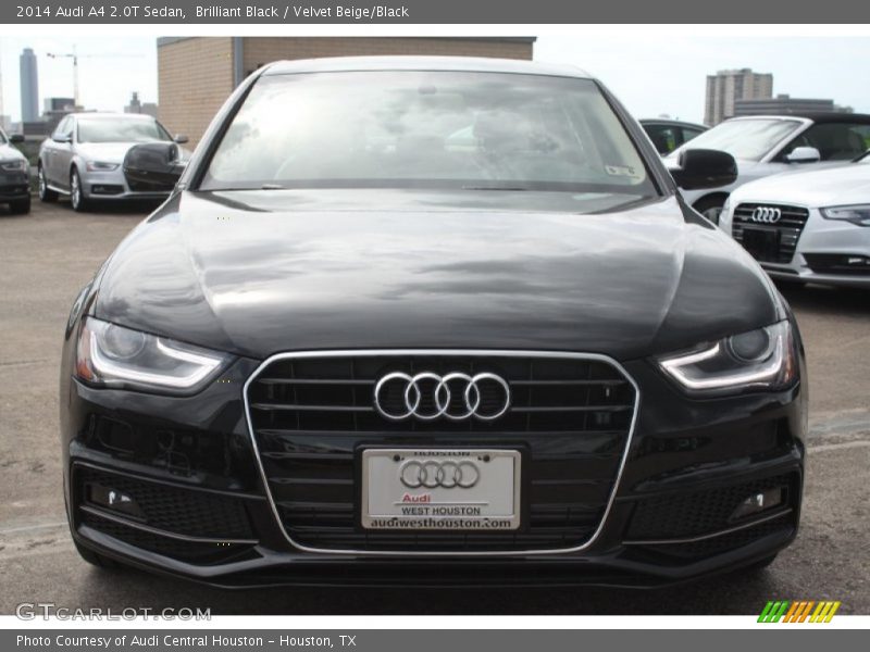 Brilliant Black / Velvet Beige/Black 2014 Audi A4 2.0T Sedan
