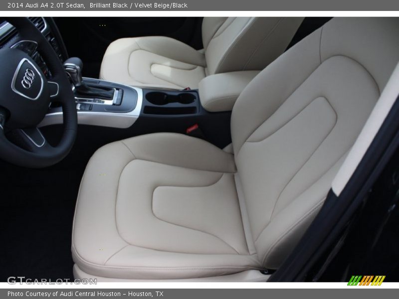 Brilliant Black / Velvet Beige/Black 2014 Audi A4 2.0T Sedan