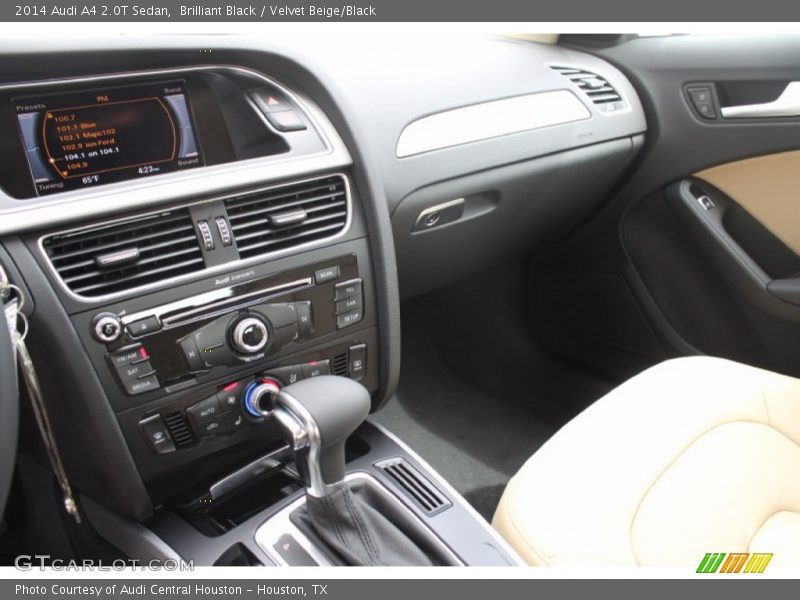 Brilliant Black / Velvet Beige/Black 2014 Audi A4 2.0T Sedan