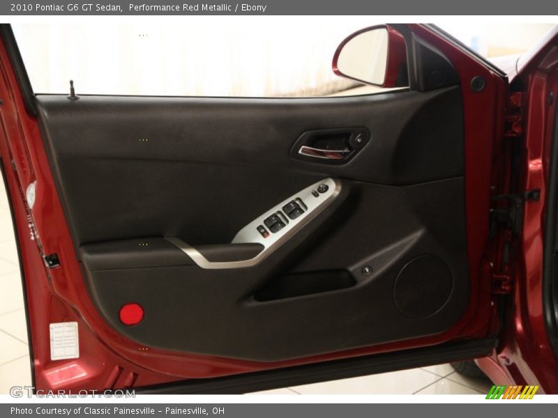 Performance Red Metallic / Ebony 2010 Pontiac G6 GT Sedan