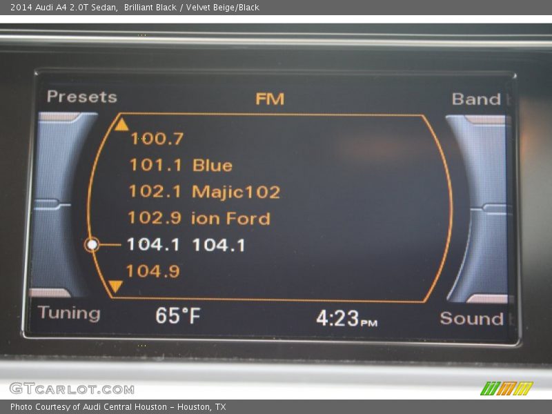 Brilliant Black / Velvet Beige/Black 2014 Audi A4 2.0T Sedan