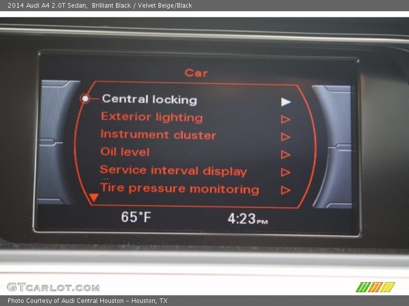 Brilliant Black / Velvet Beige/Black 2014 Audi A4 2.0T Sedan