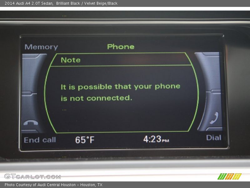 Brilliant Black / Velvet Beige/Black 2014 Audi A4 2.0T Sedan