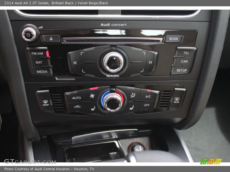 Brilliant Black / Velvet Beige/Black 2014 Audi A4 2.0T Sedan