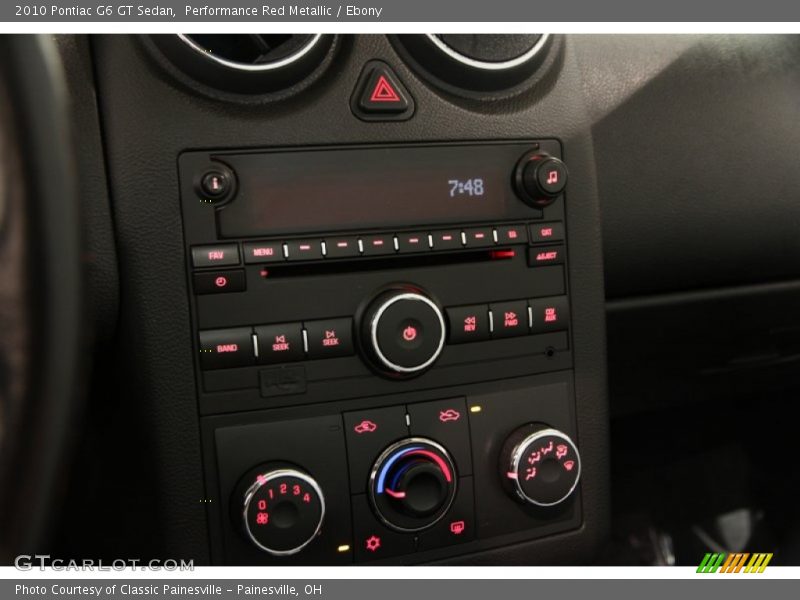 Performance Red Metallic / Ebony 2010 Pontiac G6 GT Sedan