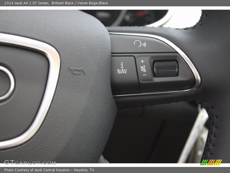 Brilliant Black / Velvet Beige/Black 2014 Audi A4 2.0T Sedan