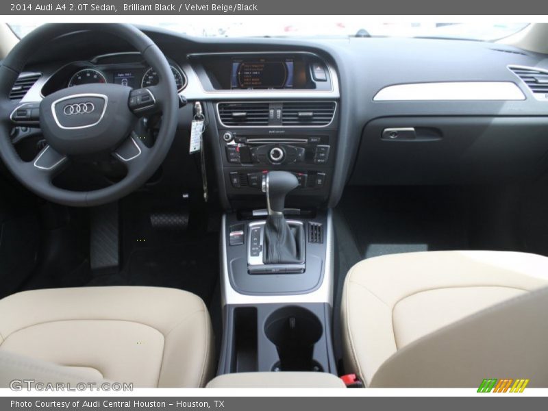 Brilliant Black / Velvet Beige/Black 2014 Audi A4 2.0T Sedan